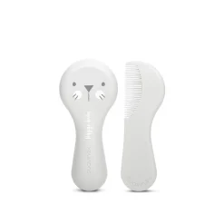 Suavinex White Brush-Comb Set +0m