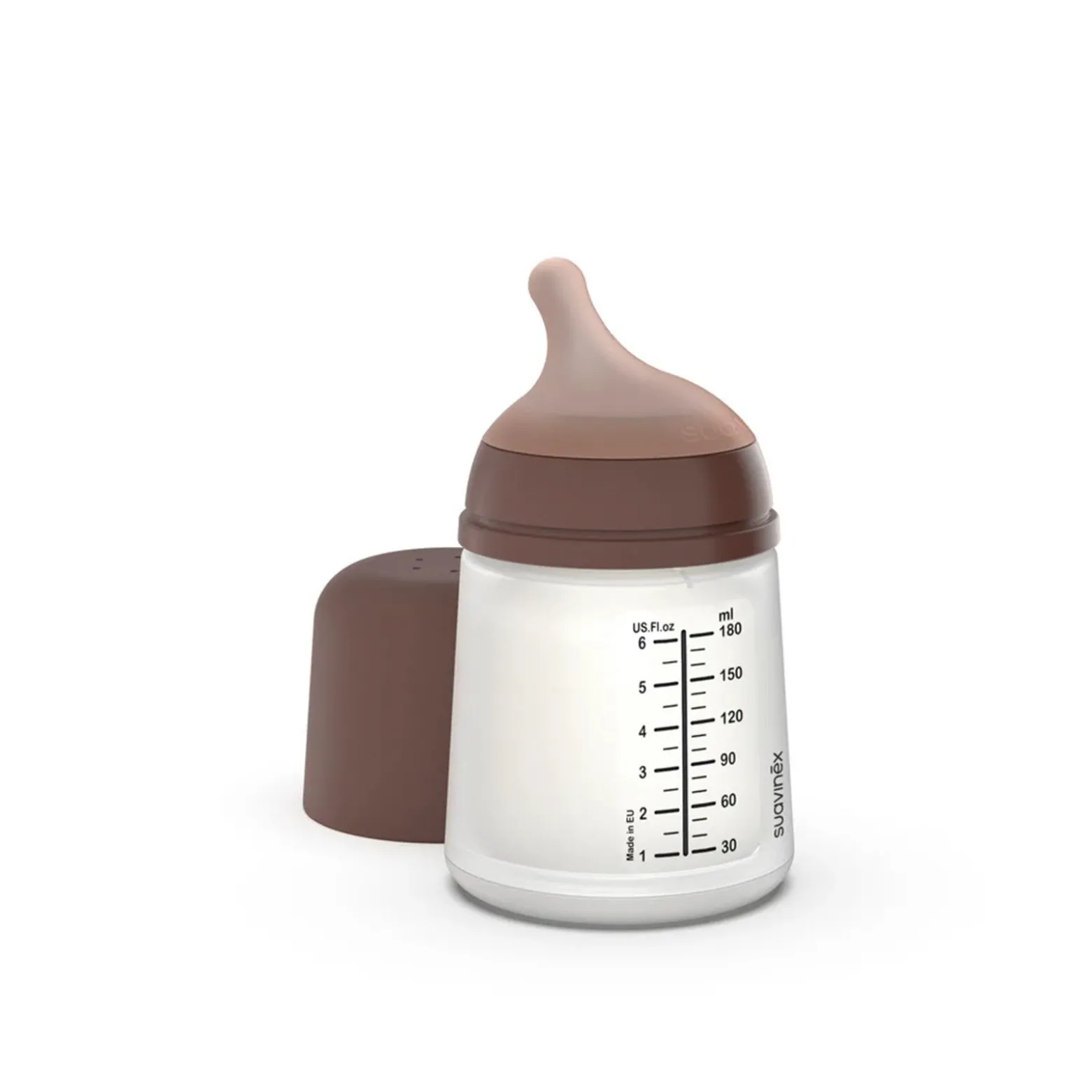 Suavinex Zero Zero Anti-Colic Plastic Bottle Flow A +0m Deep 180ml (6floz)