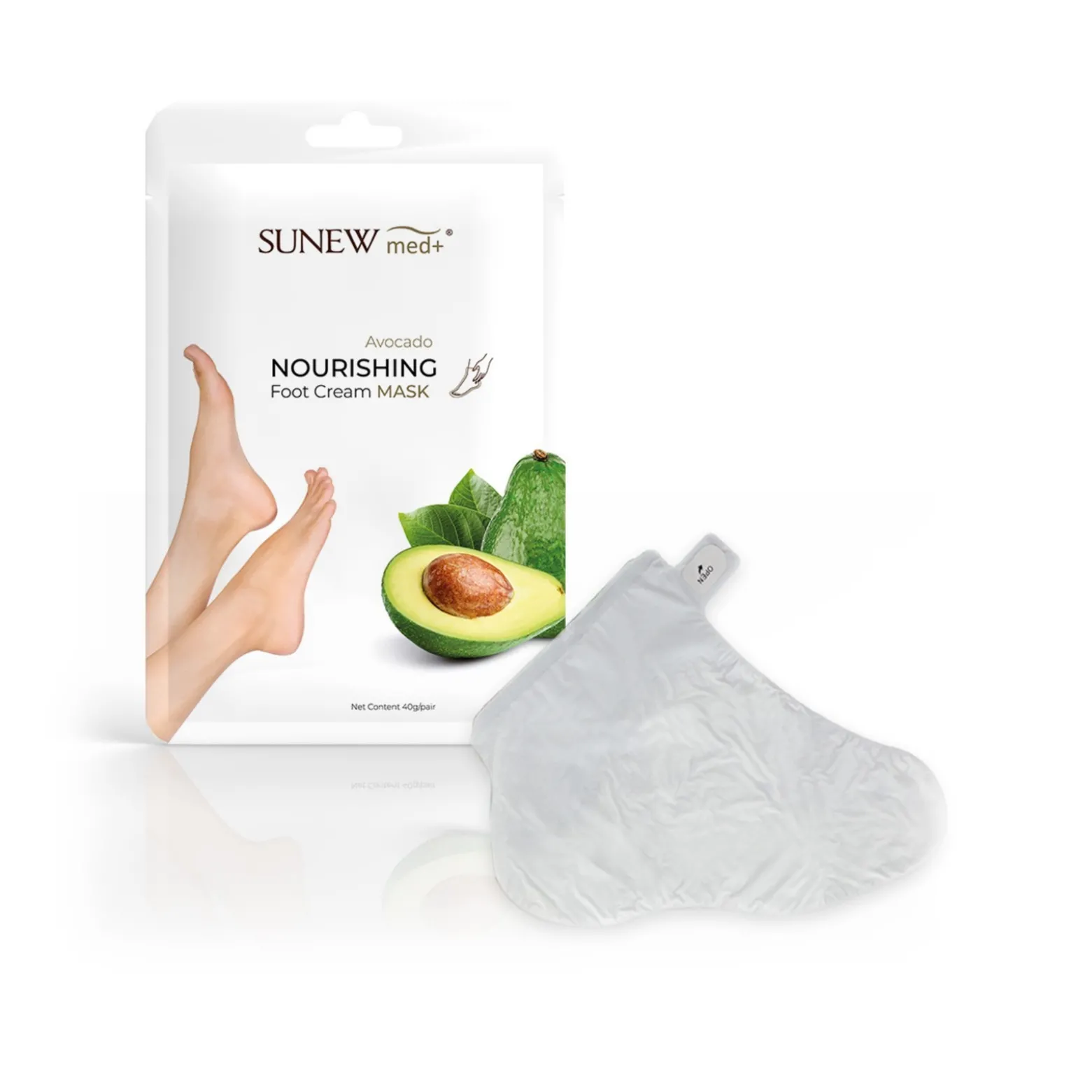 SunewMed+ Nourishing Foot Cream Mask Avocado x1 Pair