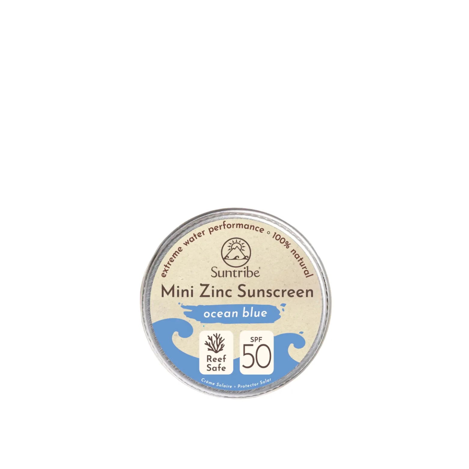 Suntribe Mini Zinc Sunscreen SPF50 Ocean Blue 15g (0.52oz)