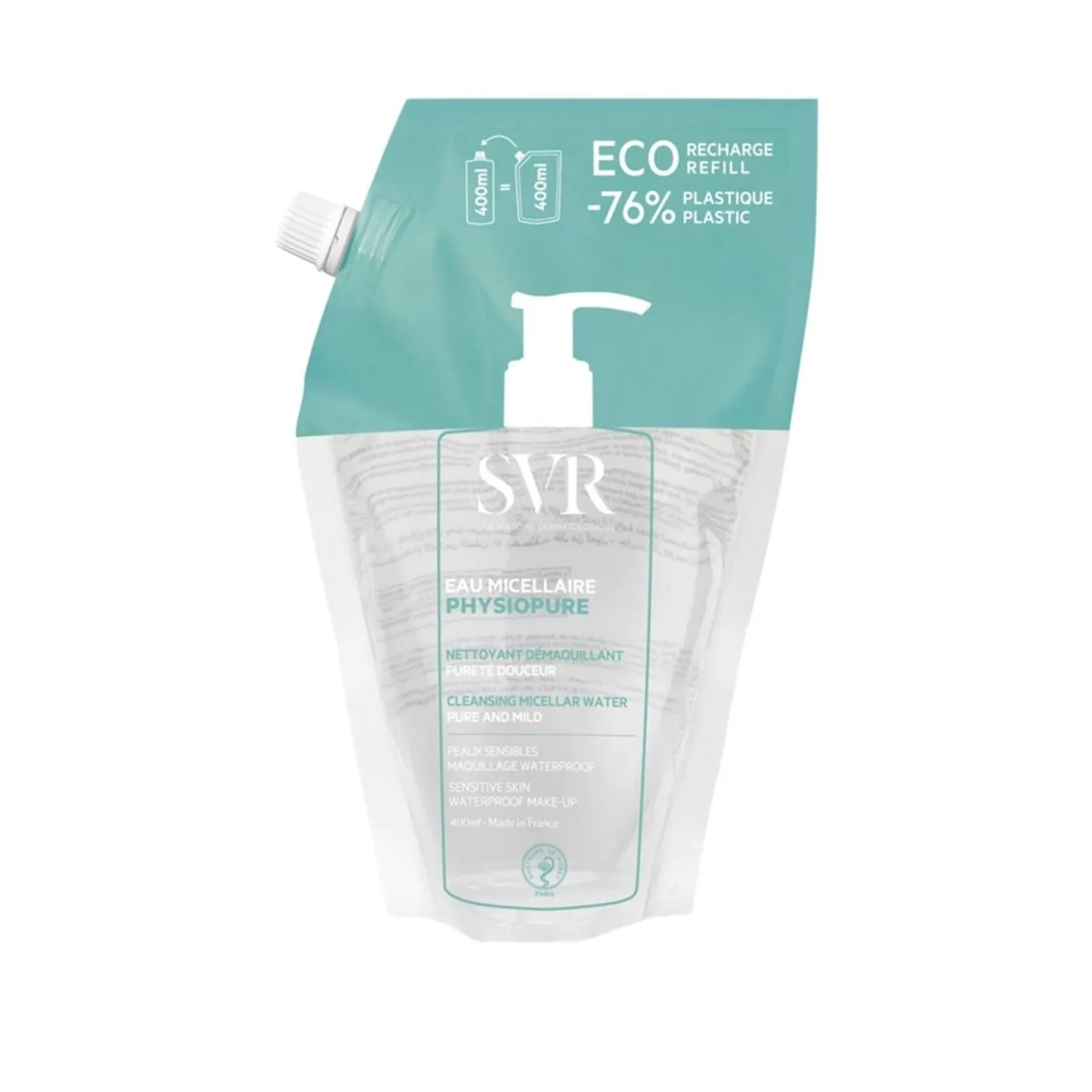 SVR Physiopure Cleansing Micellar Water Refill 400ml (13.5floz)