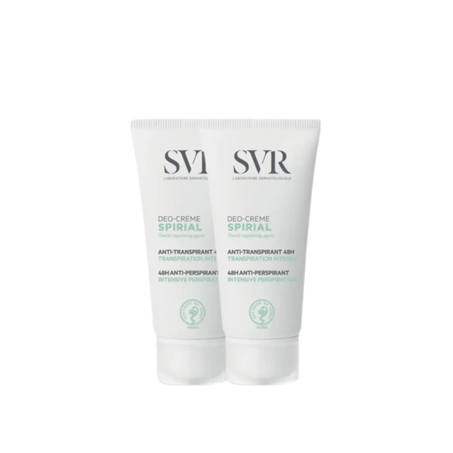 SVR Spirial Cream 48h Intense Anti-Perspirant Deodorant 50ml x2 (2x 1.7 fl oz)