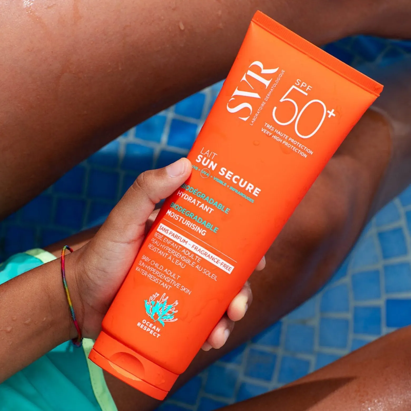 SVR Sun Secure Lait Invisible Finish Moisturizing Milk Fragrance-Free SPF50+ Sunscreen 250ml (8.5floz)