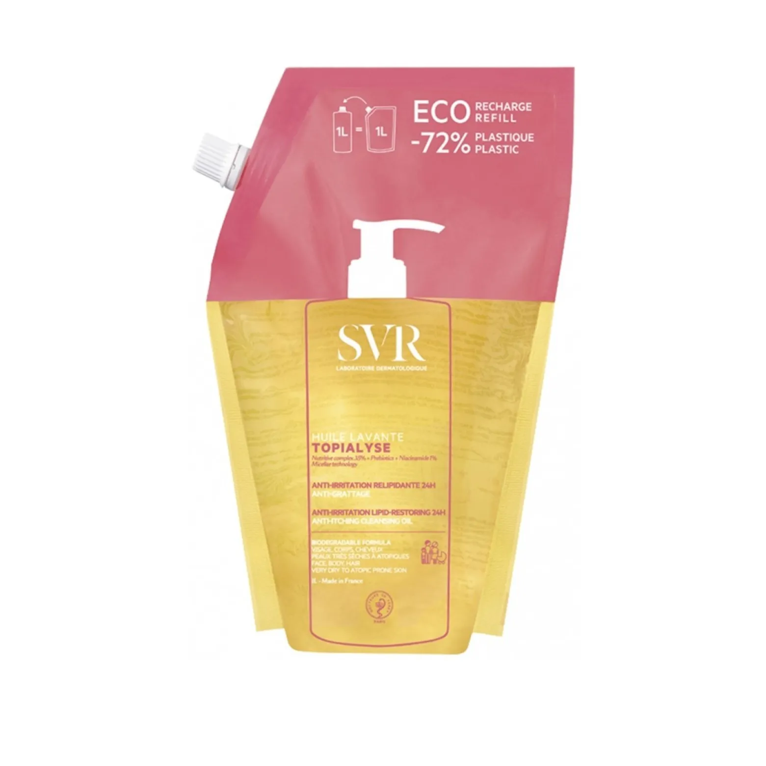 SVR Topialyse Micellar Cleansing Oil Eco-Refill 1L (33.81fl oz)