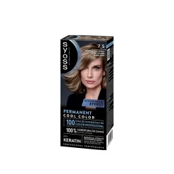 Syoss Permanent Cool Color Hair Dye 7_5 Ash Blonde