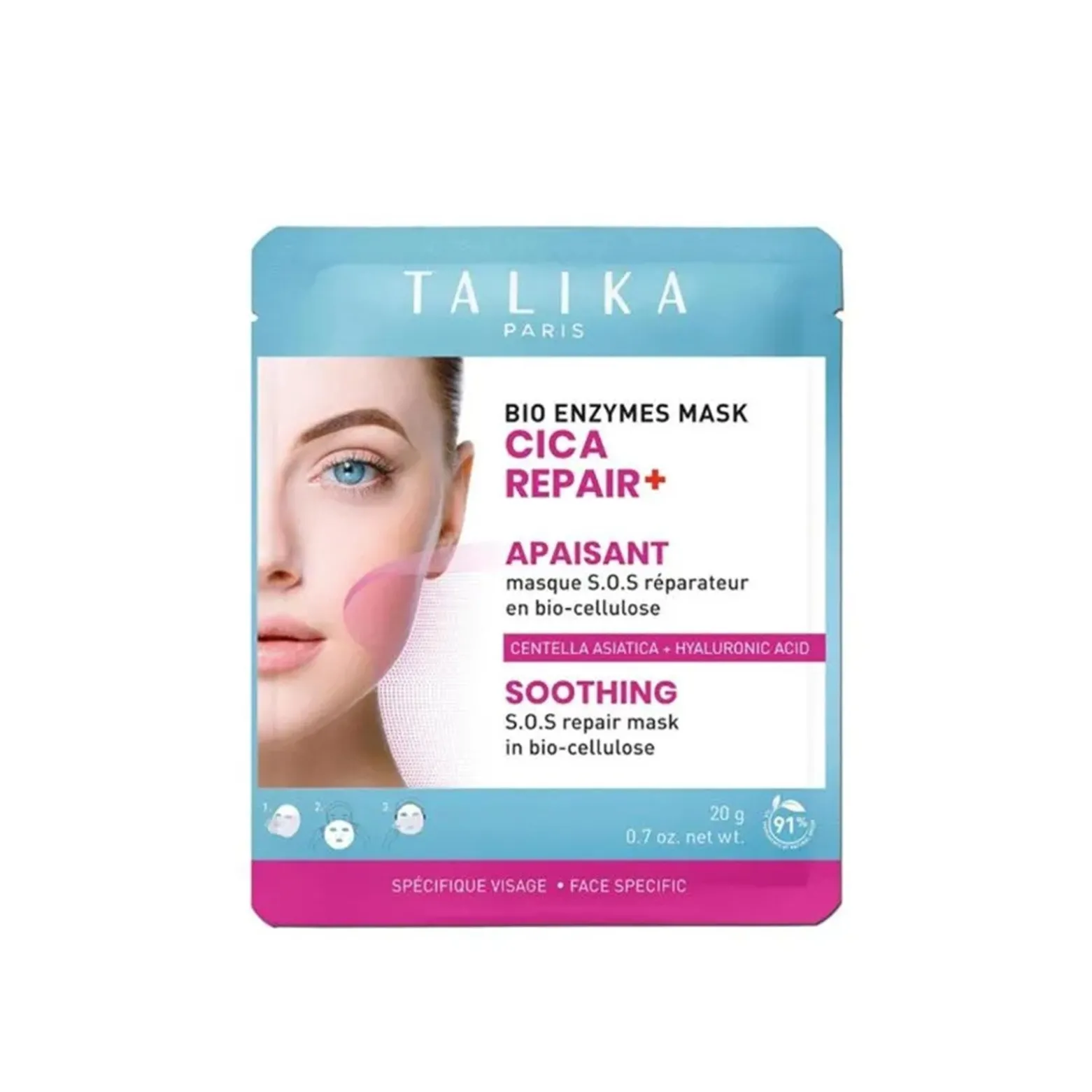 Talika Bio Enzymes Cica Repair+ Soothing Mask 20g (0.7oz)