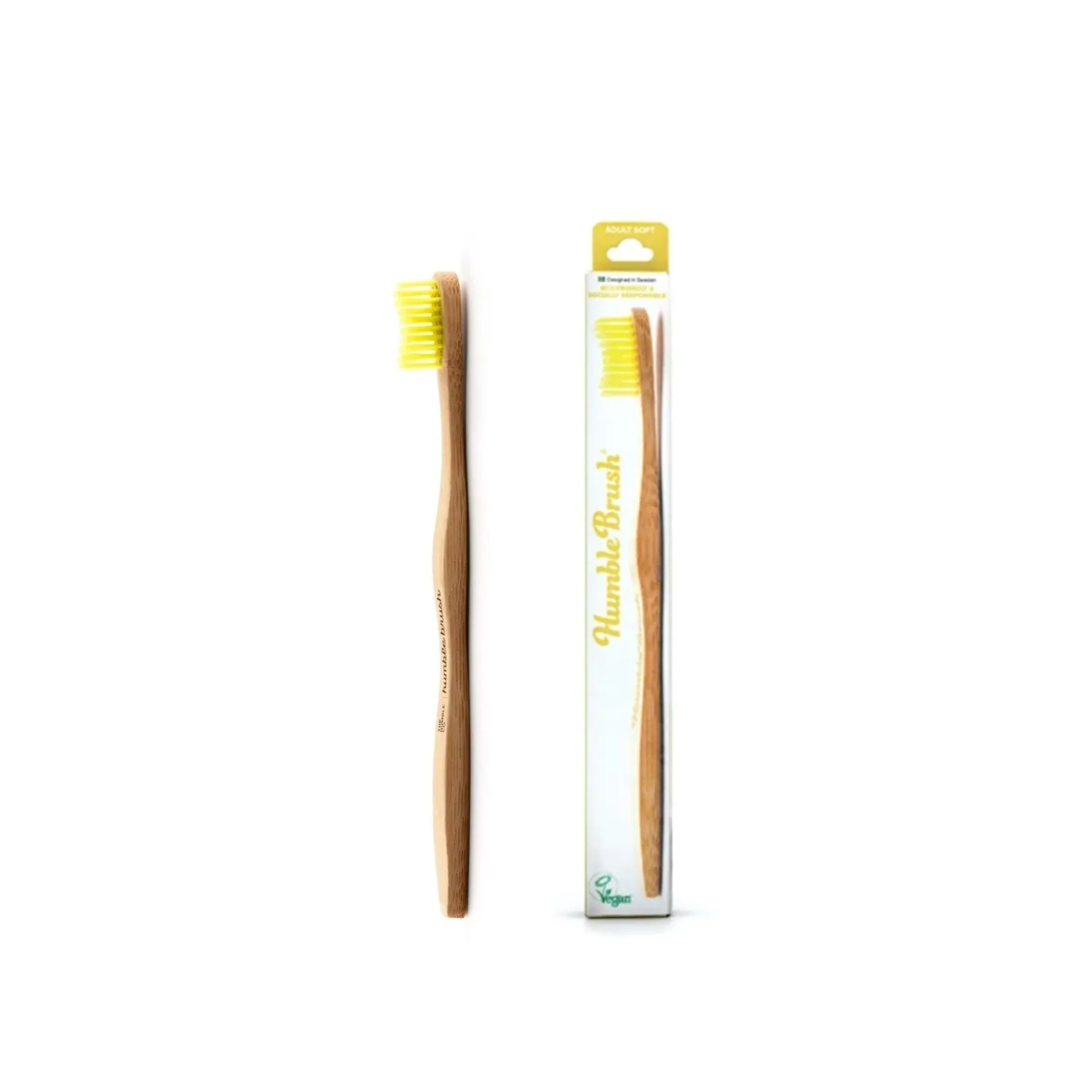 The Humble Co. Humble Brush Bamboo Soft Toothbrush Yellow
