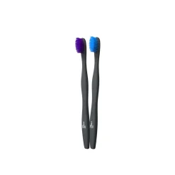 The Humble Co. Humble Brush Plant Based Materials Soft Toothbrush Purple/Blue x2