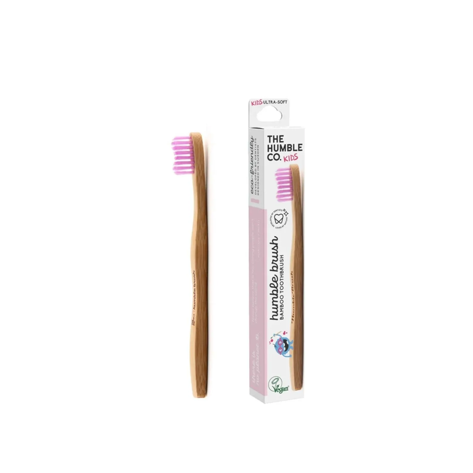 The Humble Co. Humble Brush Kids Bamboo Ultra-Soft Toothbrush Purple