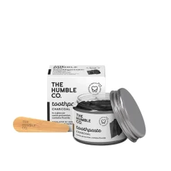 The Humble Co. Toothpaste in Glass Jar Charcoal 50ml (1.69floz)