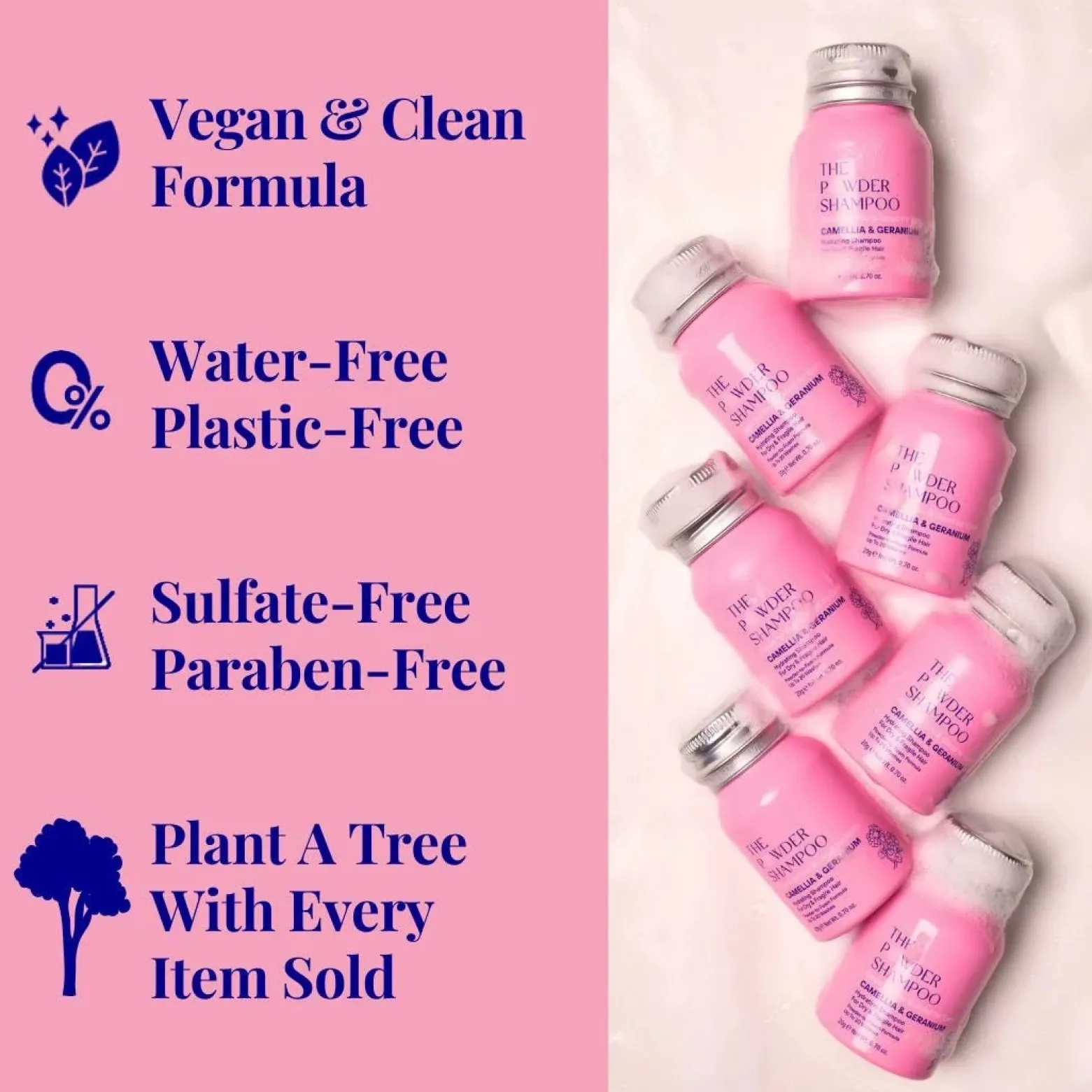 The Powder Shampoo Hydrating Shampoo Camellia & Geranium Refill 50g (1.76oz)