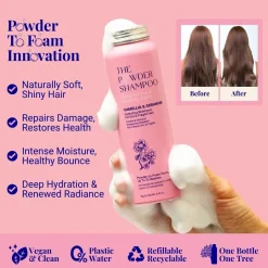 The Powder Shampoo Hydrating Shampoo Camellia & Geranium 70g (2.47oz)