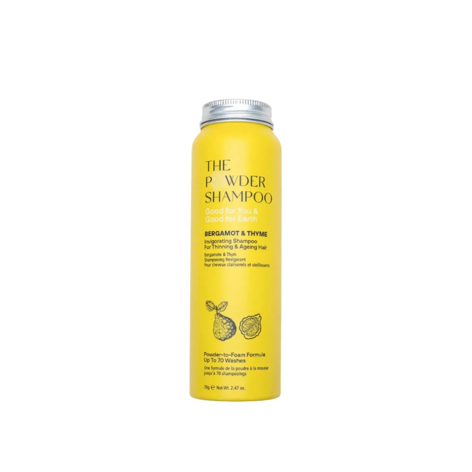 The Powder Shampoo Invigorating Shampoo Bergamot & Thyme 70g (2.47oz)