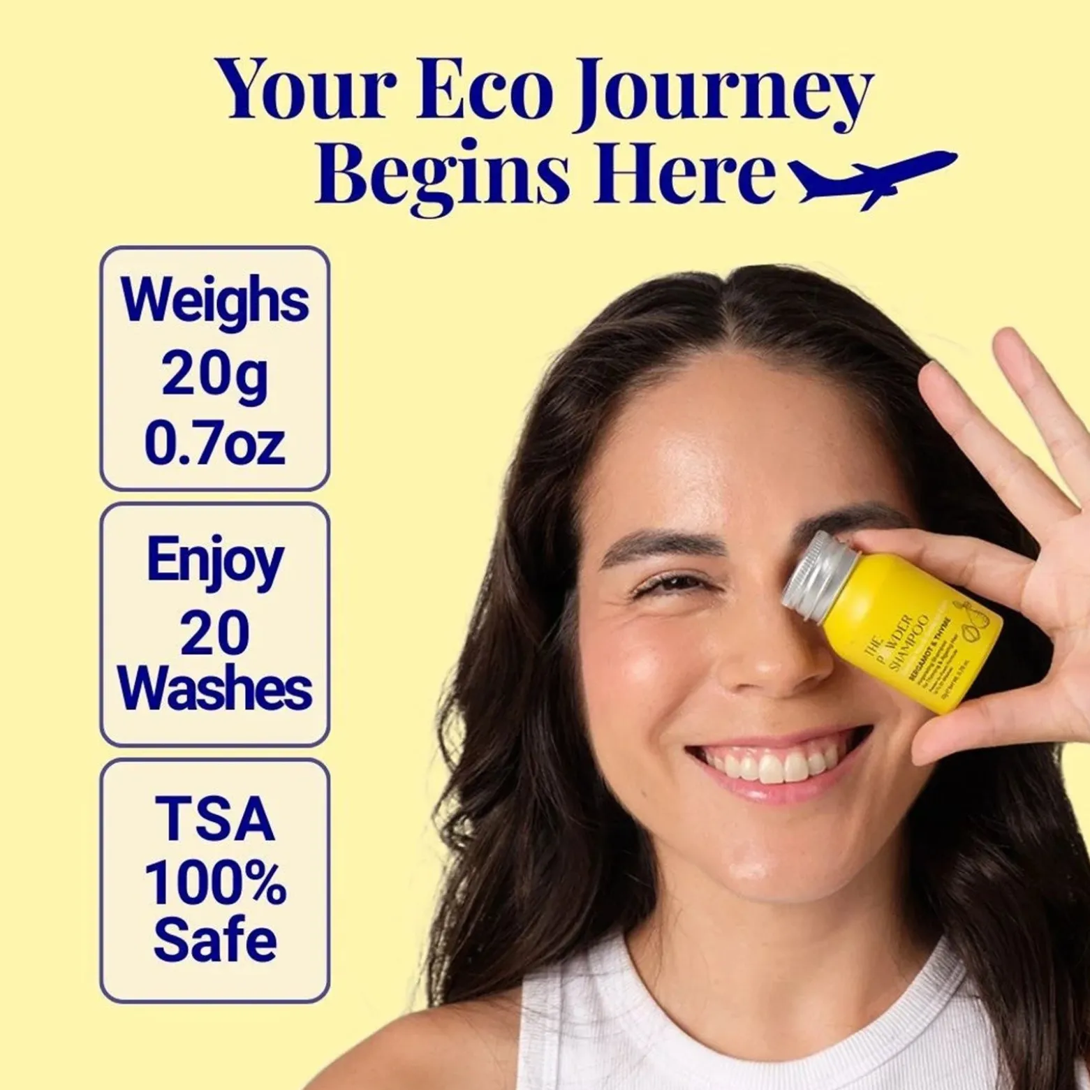 The Powder Shampoo Invigorating Shampoo Bergamot & Thyme 70g (2.47oz)