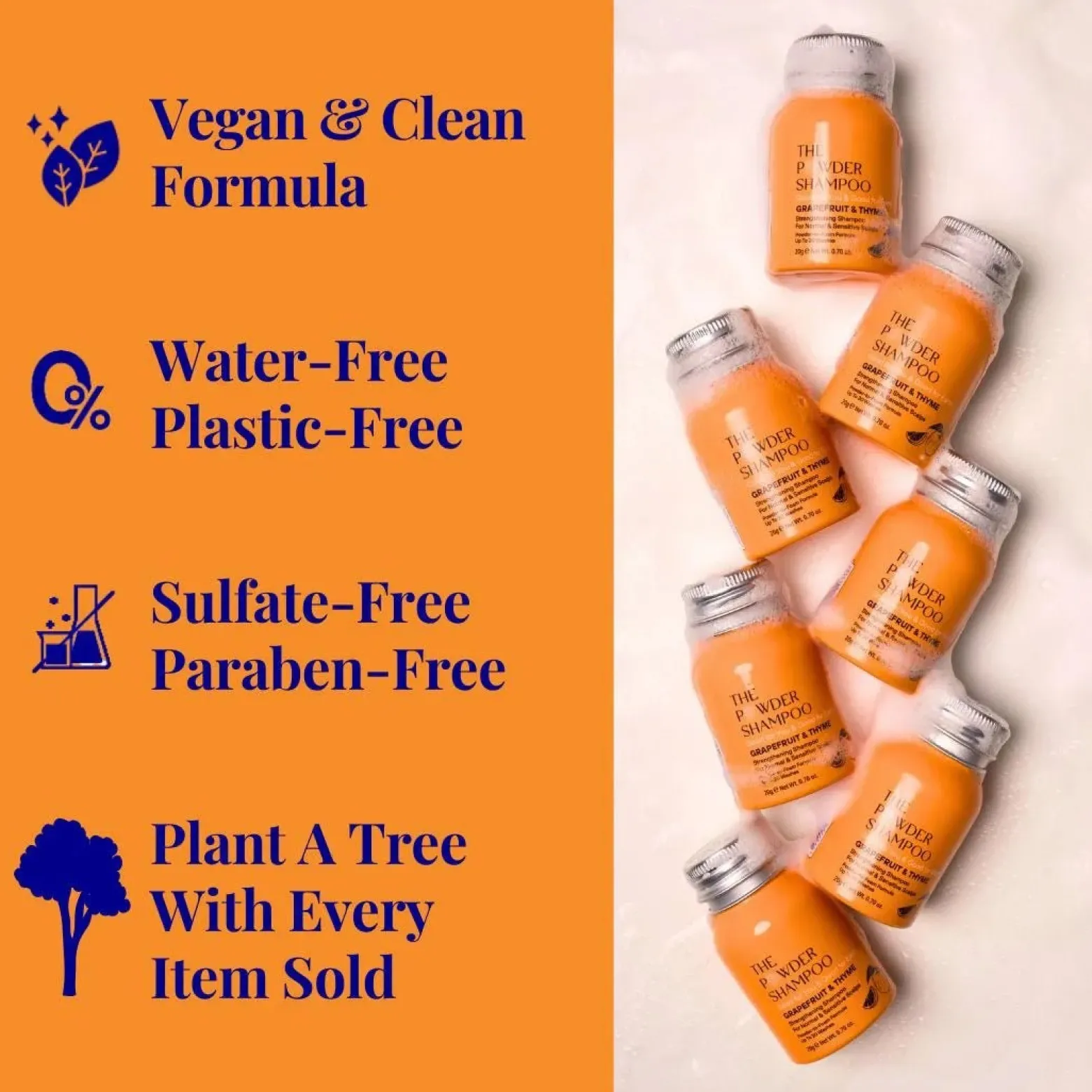 The Powder Shampoo Strengthening Shampoo Grapefruit & Thyme Refill 50g (1.76oz)