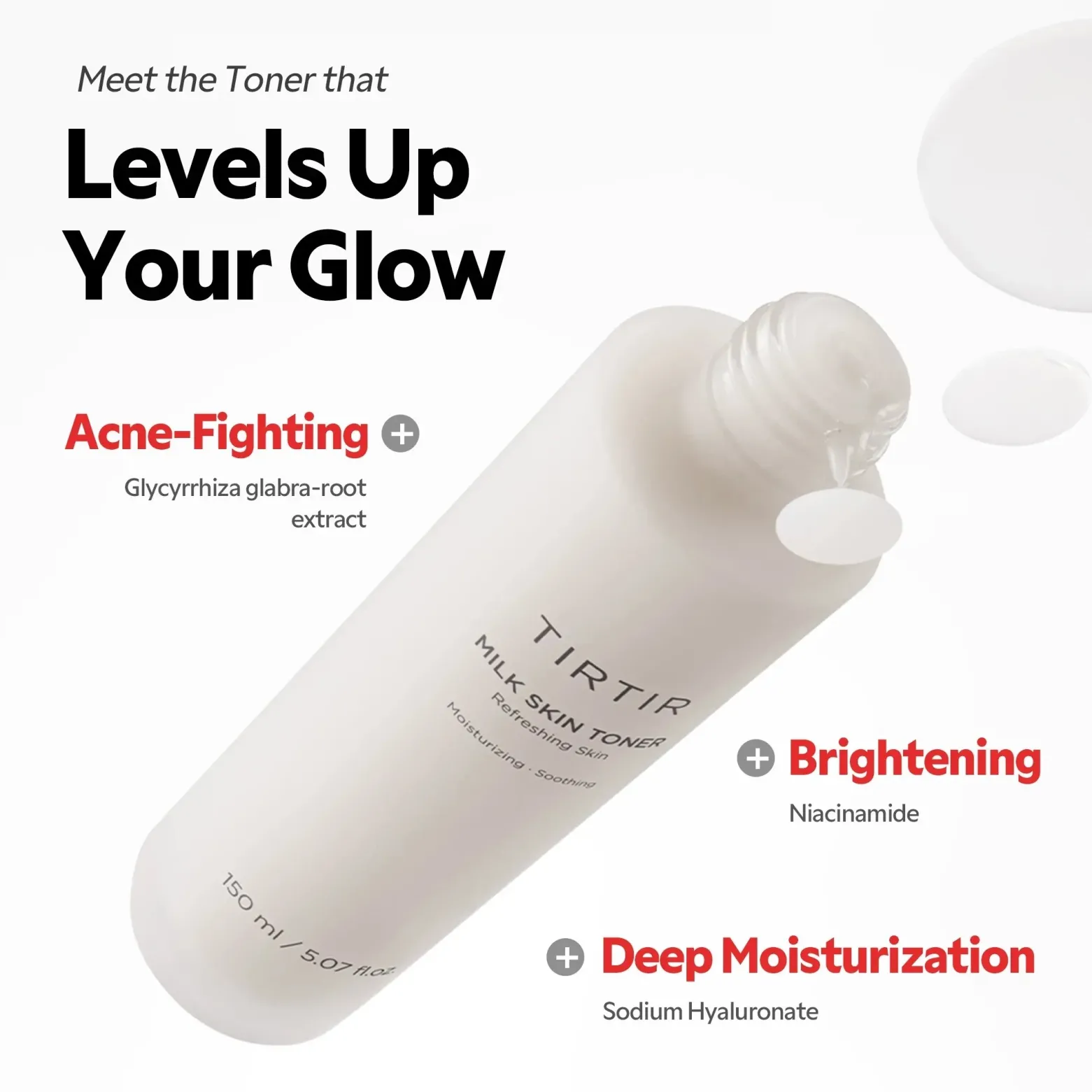 TIRTIR Milk Skin Toner 50ml (1.69floz)