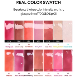 TOCOBO Juicy Berry Plumping Lip Oil 03 Black Cherry 4g (0.14oz)