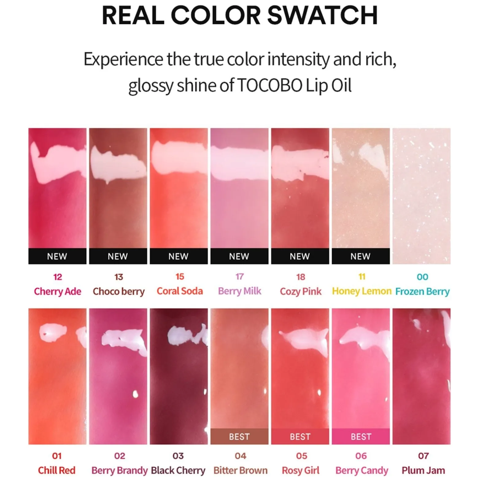 TOCOBO Juicy Berry Plumping Lip Oil 00 Frozen Berry 4g (0.14oz)