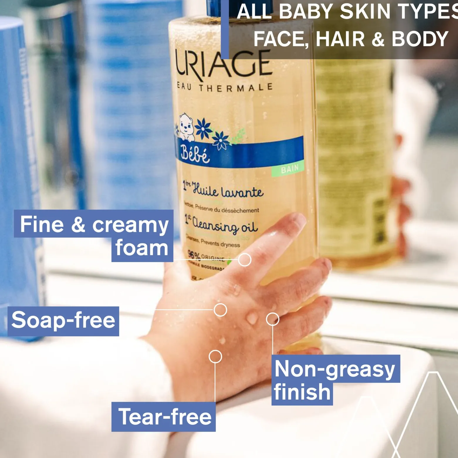 Uriage Baby 1st Cleansing Oil 500ml (16.91fl oz)