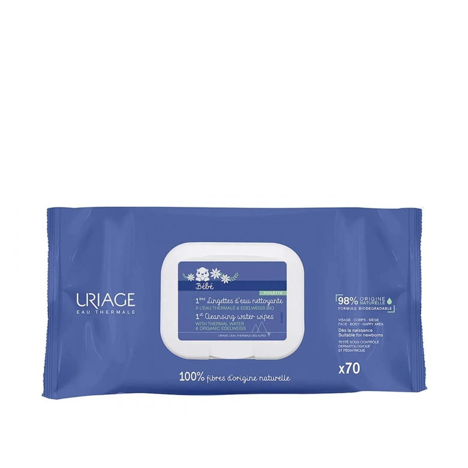 Uriage Baby 1st Cleansing Wipes x70