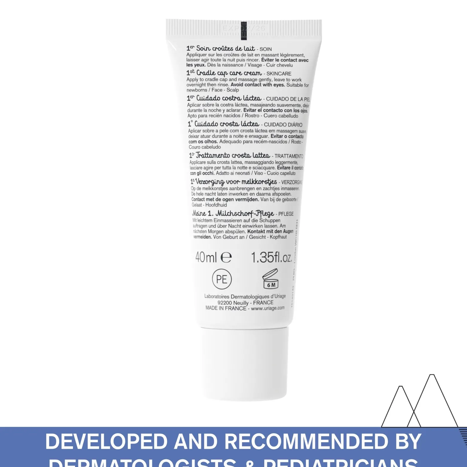 Uriage Baby 1st Cradle Cap Care Cream 40ml (1.35fl oz)