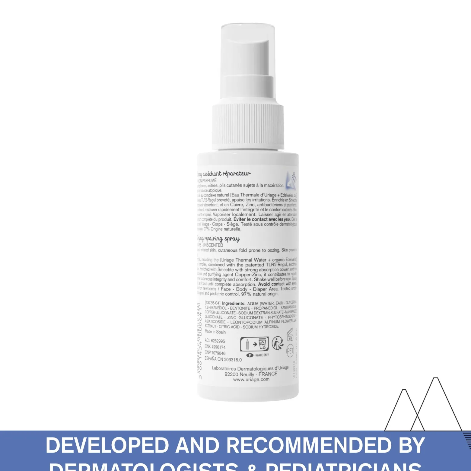 Uriage Baby 1st Drying Repairing Spray 100ml (3.38fl oz)
