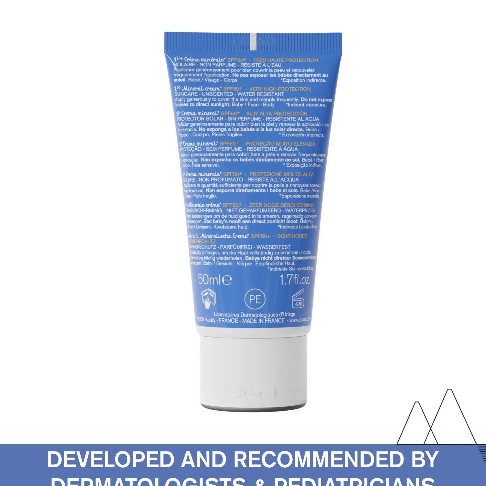 Uriage Baby 1st Mineral Cream SPF50+ 50ml (1.69fl oz)
