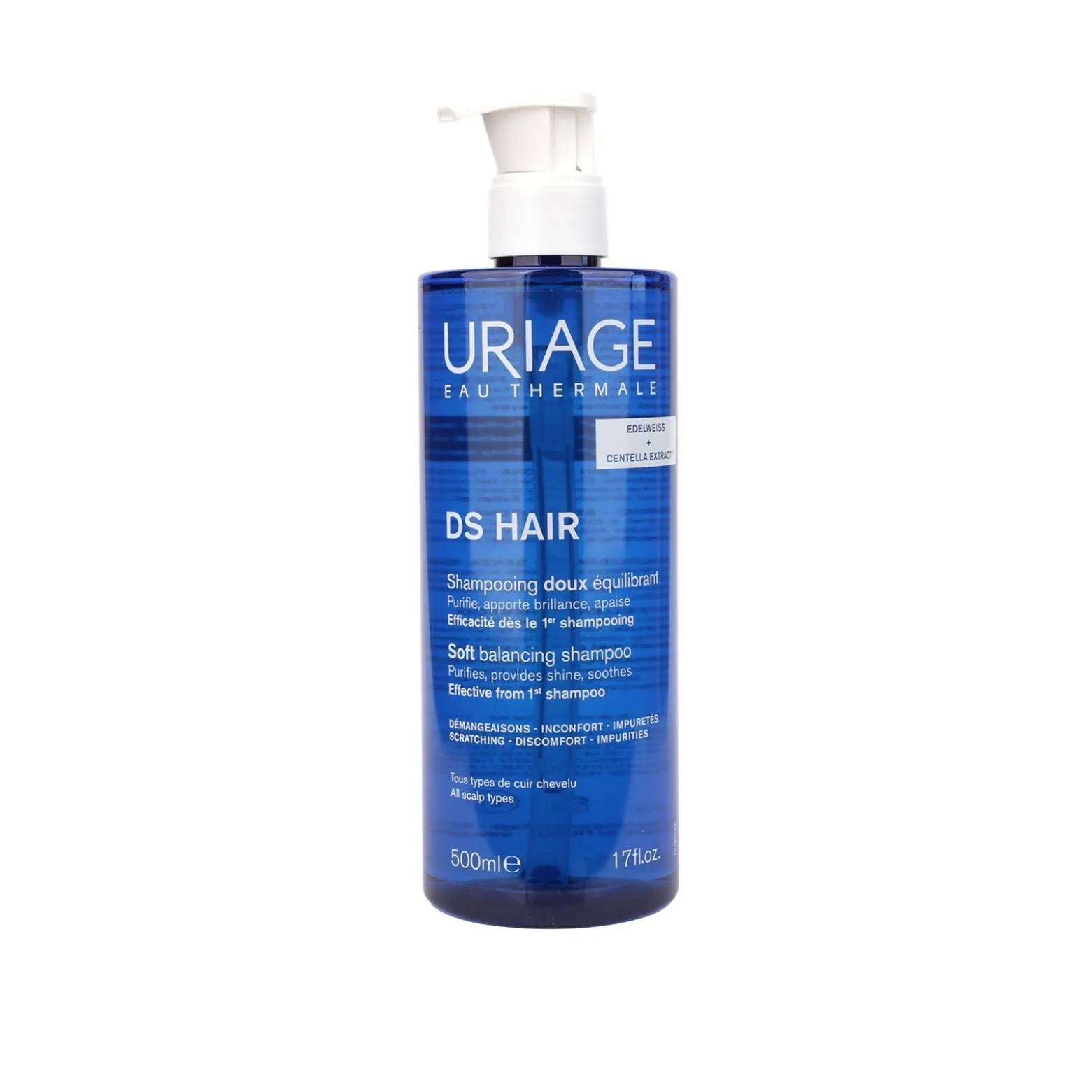 Uriage D.S. Hair Soft Balancing Shampoo 500ml (16.91fl oz)