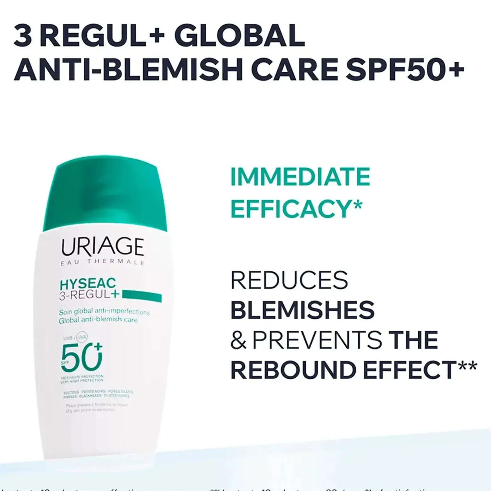Uriage Hyseac 3-Regul+ Global Anti-Blemish Care SPF50+ 50ml (1.7floz)