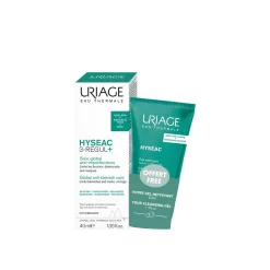 Uriage Hyseac 3-Regul+ Global Anti-Blemish Care 40ml + Cleansing Gel 50ml (1.35floz + 1.7floz)