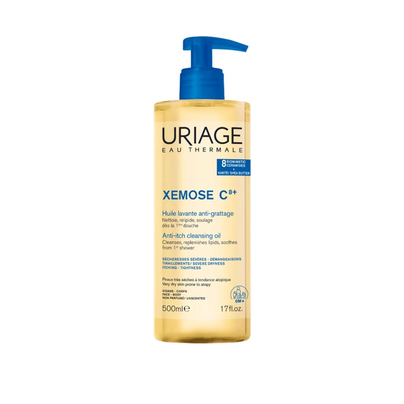 Uriage Xemose C8+ Anti-Itch Cleansing Oil 500ml (17floz)
