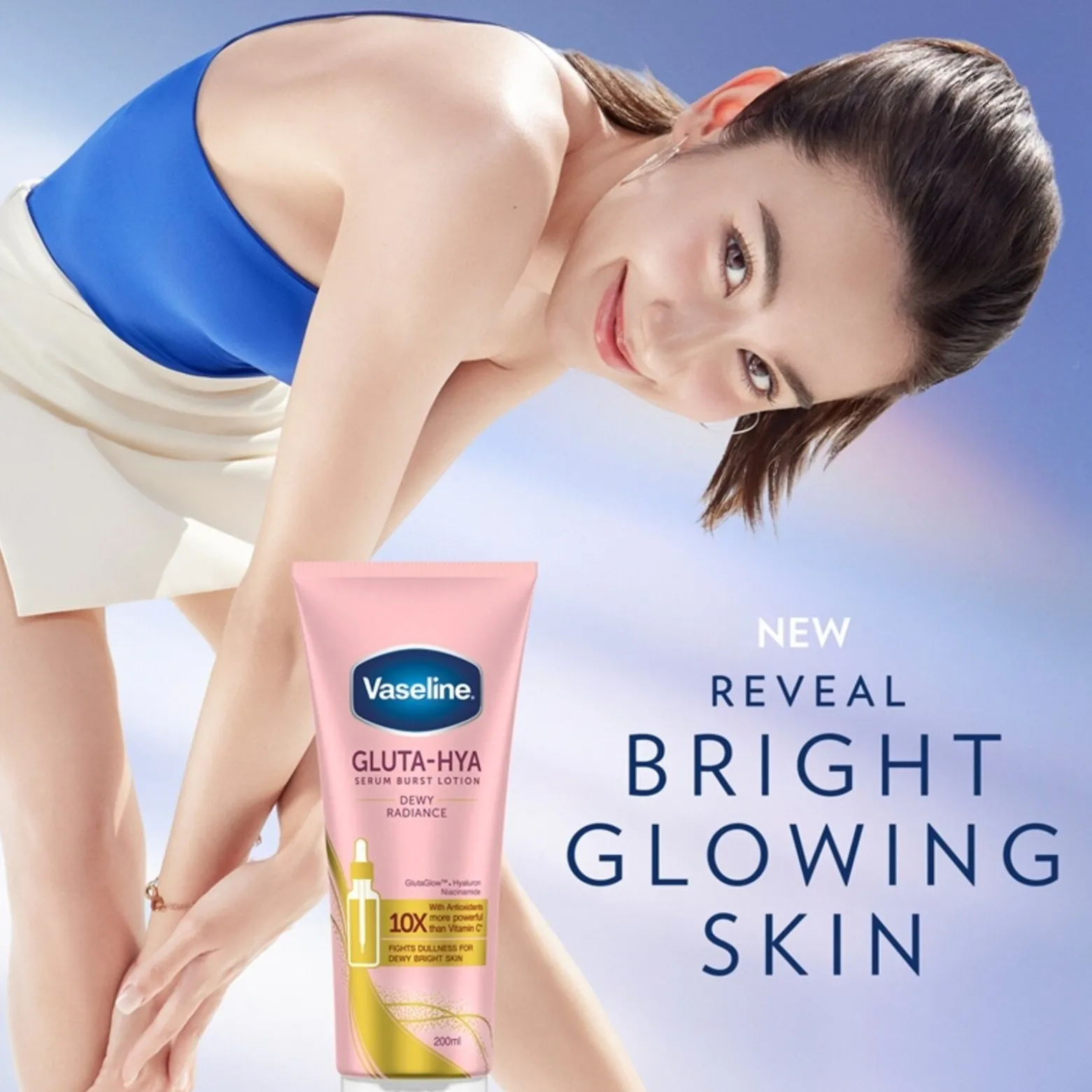 Vaseline Gluta-Hya Dewy Radiance Serum Burst Lotion 75ml (2.53floz)