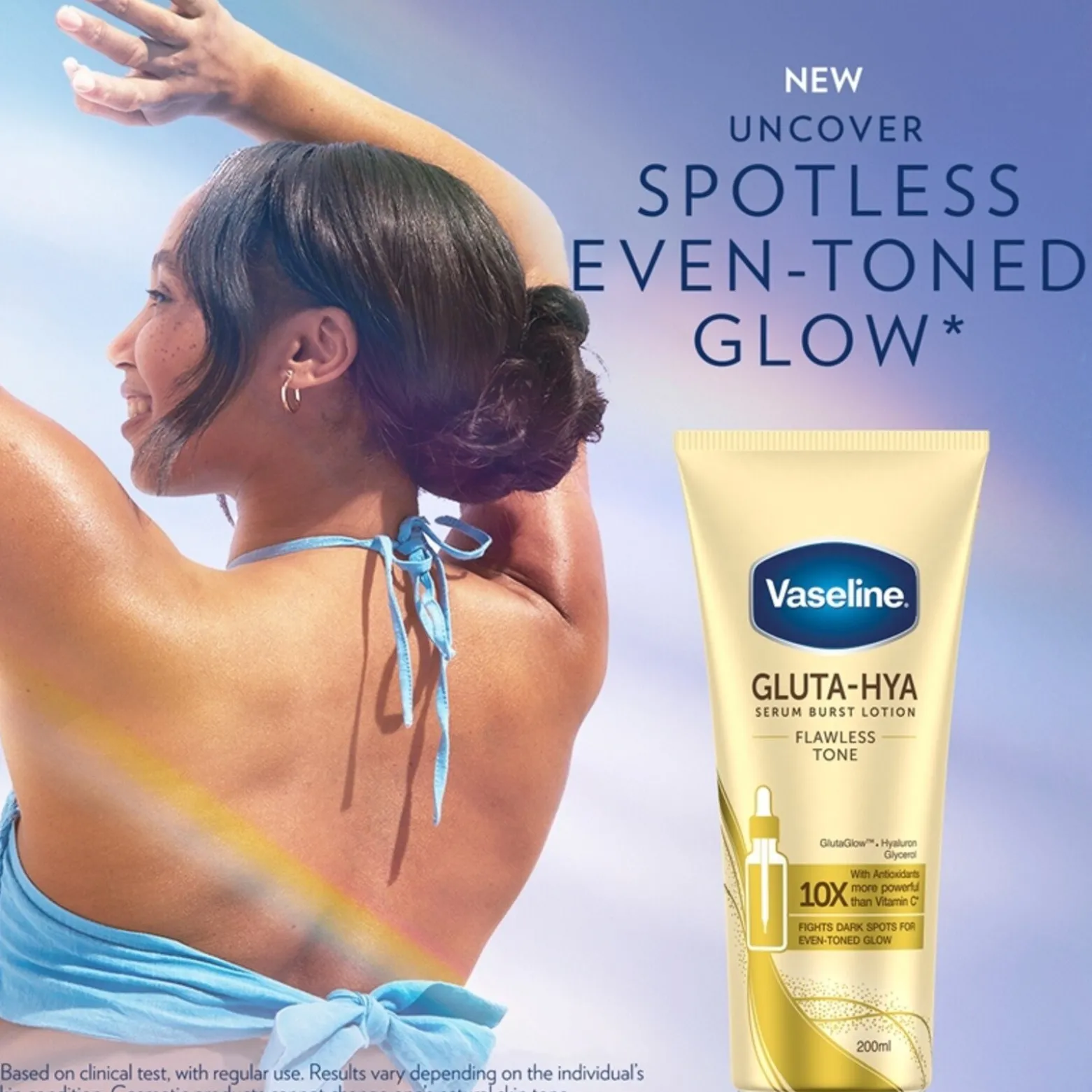 Vaseline Gluta-Hya Flawless Tone Serum Burst Lotion 200ml (6.76floz)