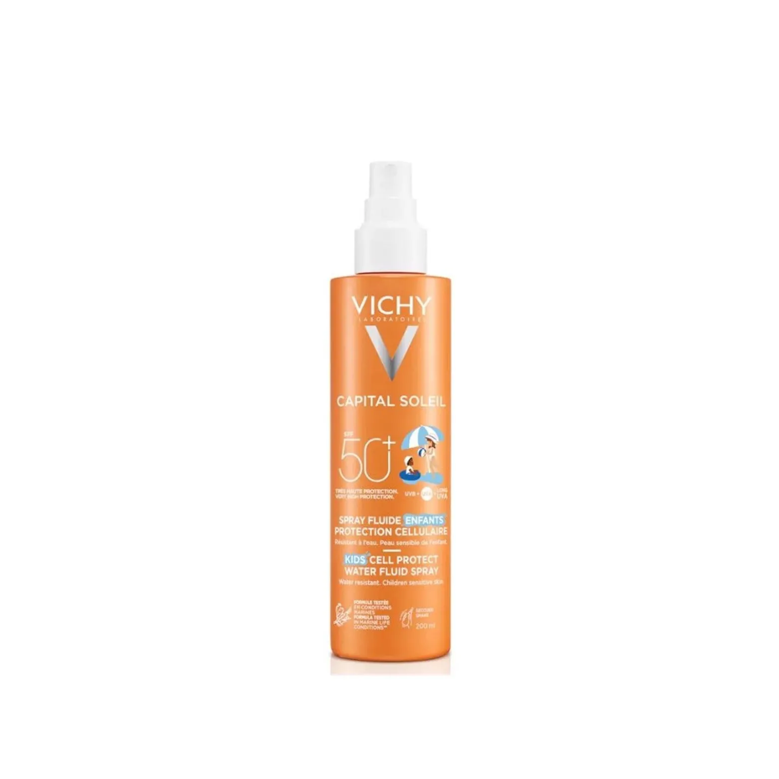 Vichy Capital Soleil Kids Cell Protect Water Fluid Spray SPF50+ 200ml (6.76 fl oz)