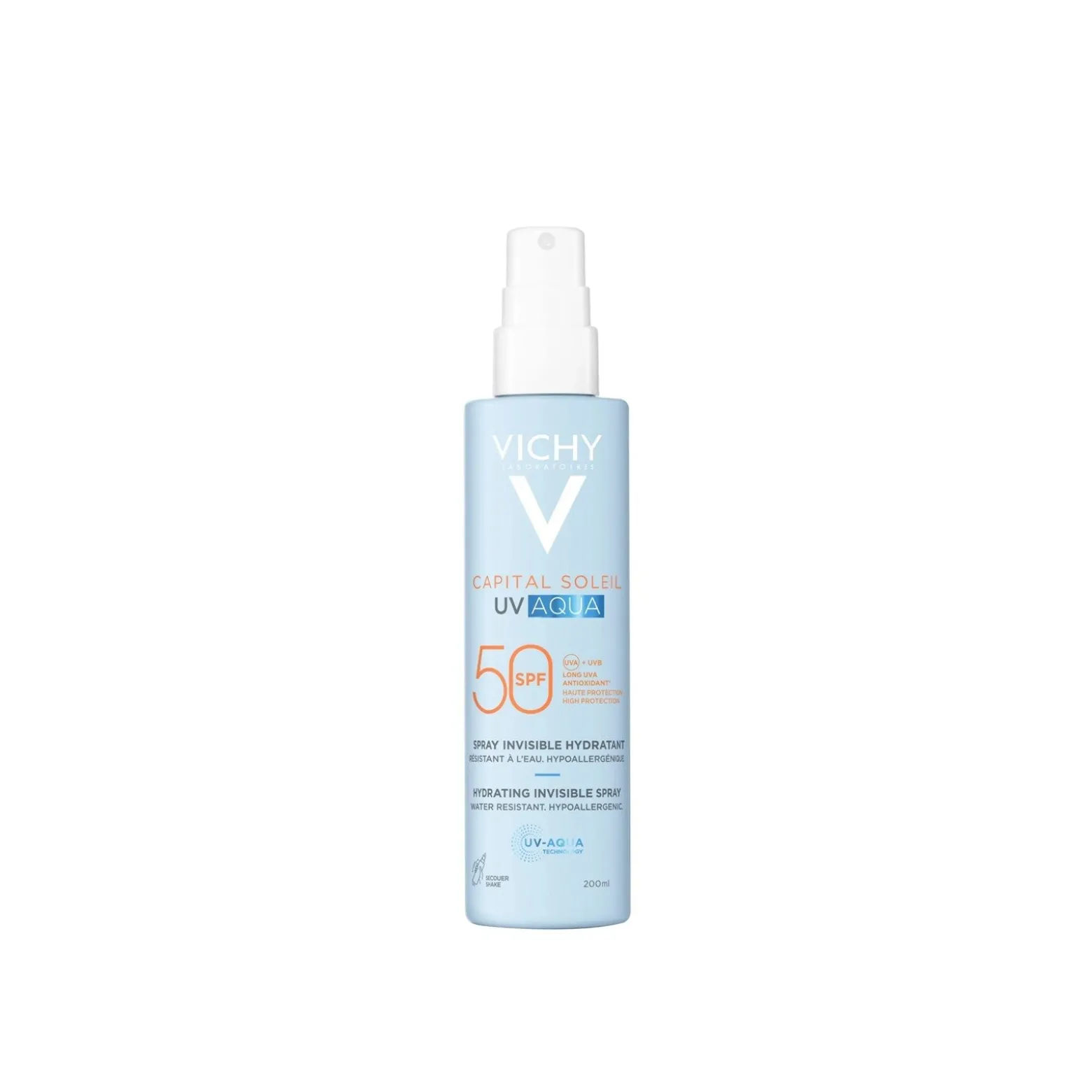 Vichy Capital Soleil UV Aqua Hydrating Invisible Spray SPF50 200ml (6.76floz)