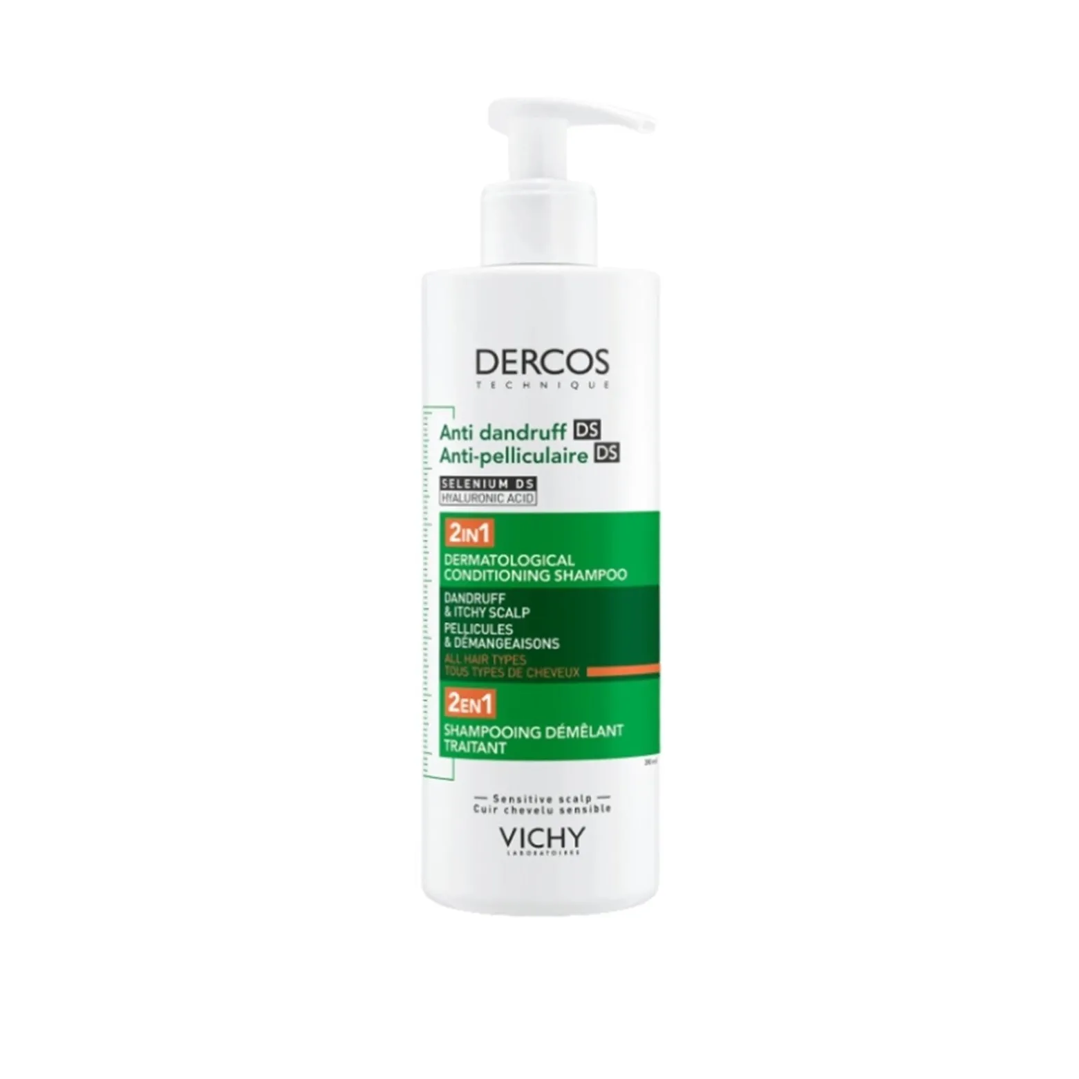 Vichy Dercos Anti-Dandruff DS 2-in-1 Dermatological Conditioning Shampoo 390ml (13.18floz)