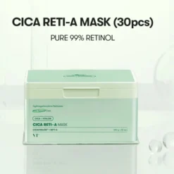 VT Cosmetics CICA Reti-A Mask Moisturizing and Exfoliating Face Mask Set in a Sheet x30 (12.34oz)