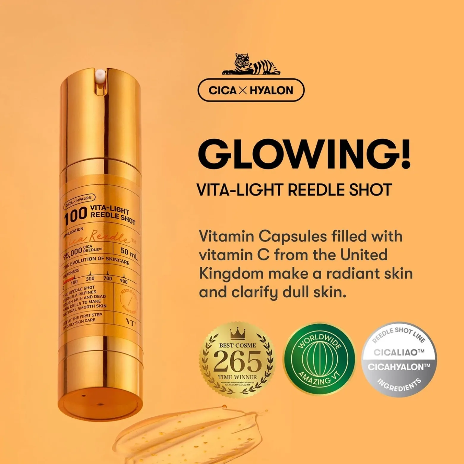 VT Cosmetics Cica-Reedle Vita-Light Reedle Shot 100 50ml (1.69floz)