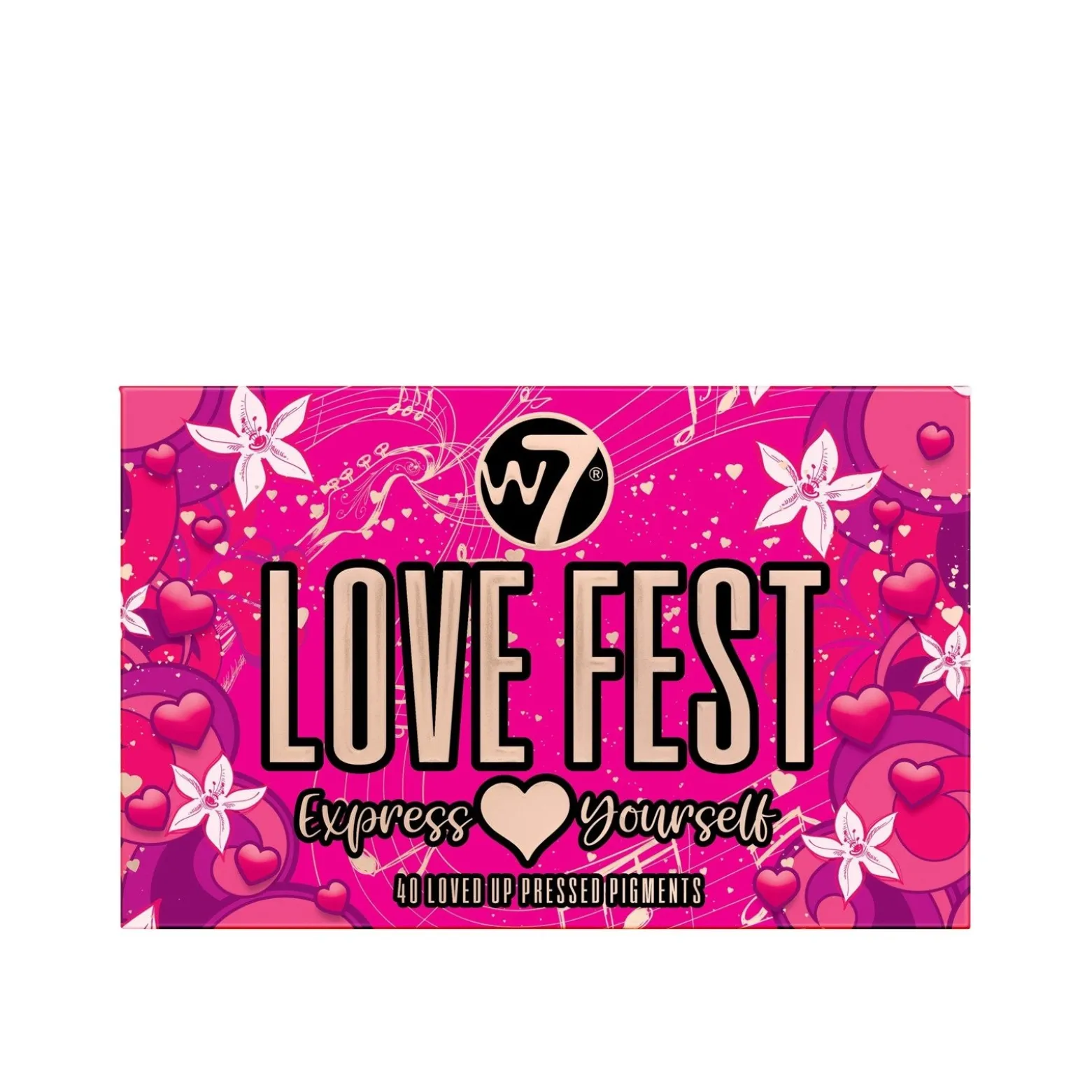 W7 Makeup Love Fest Pressed Pigment Palette (1.26oz)