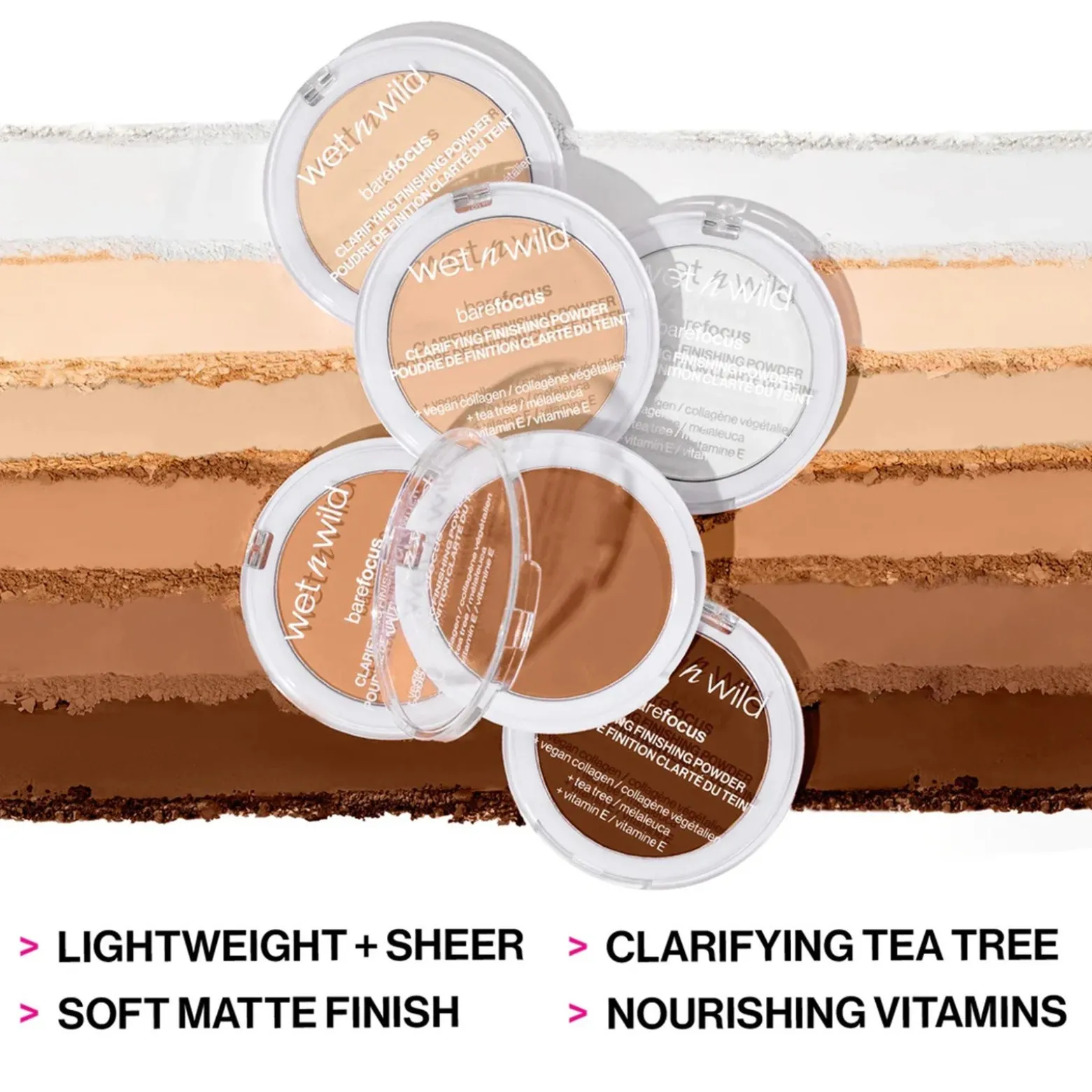 Wet n Wild Bare Focus Clarifying Finishing Powder Medium-Tan 6g (0.21oz)