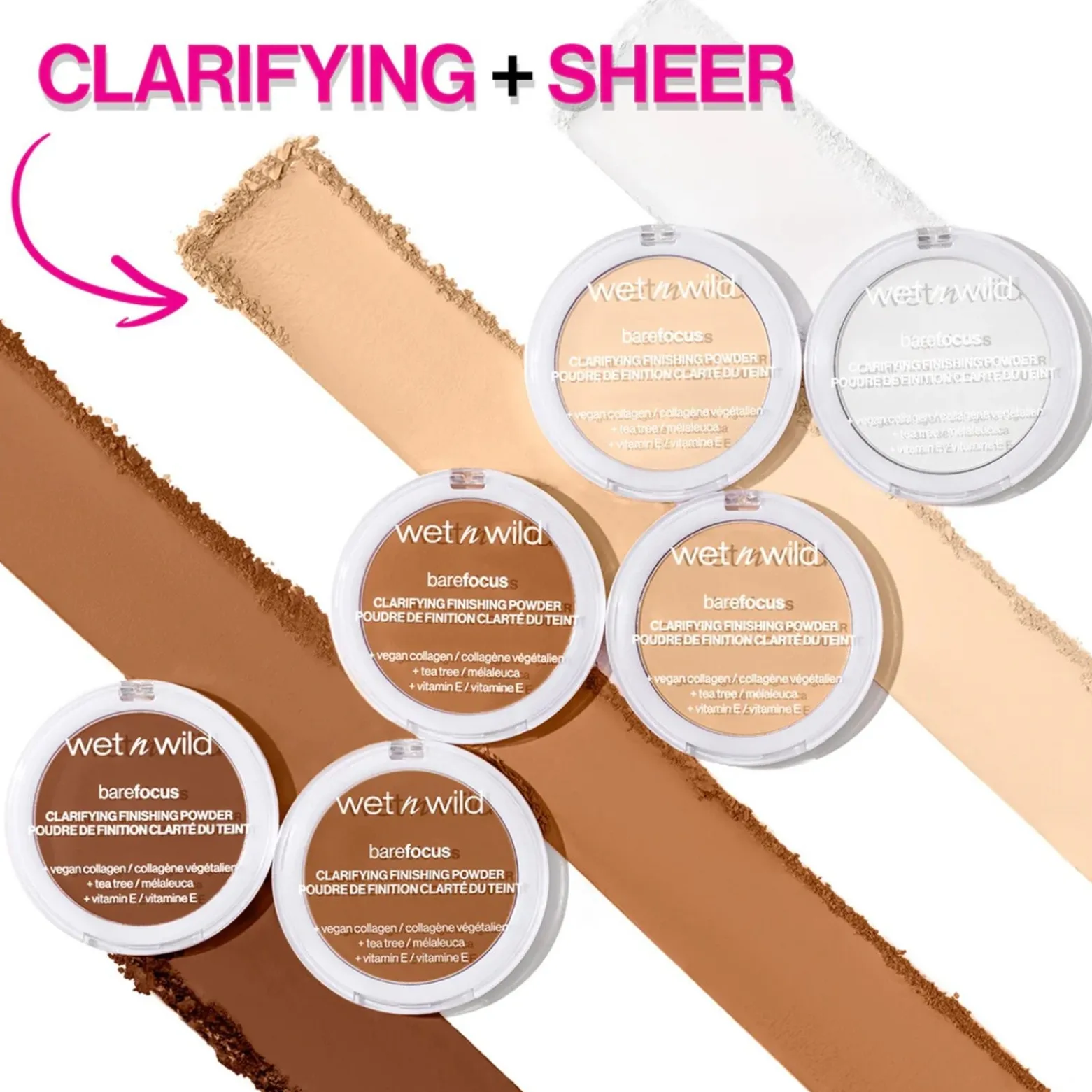 Wet n Wild Bare Focus Clarifying Finishing Powder Translucent 6g (0.21oz)
