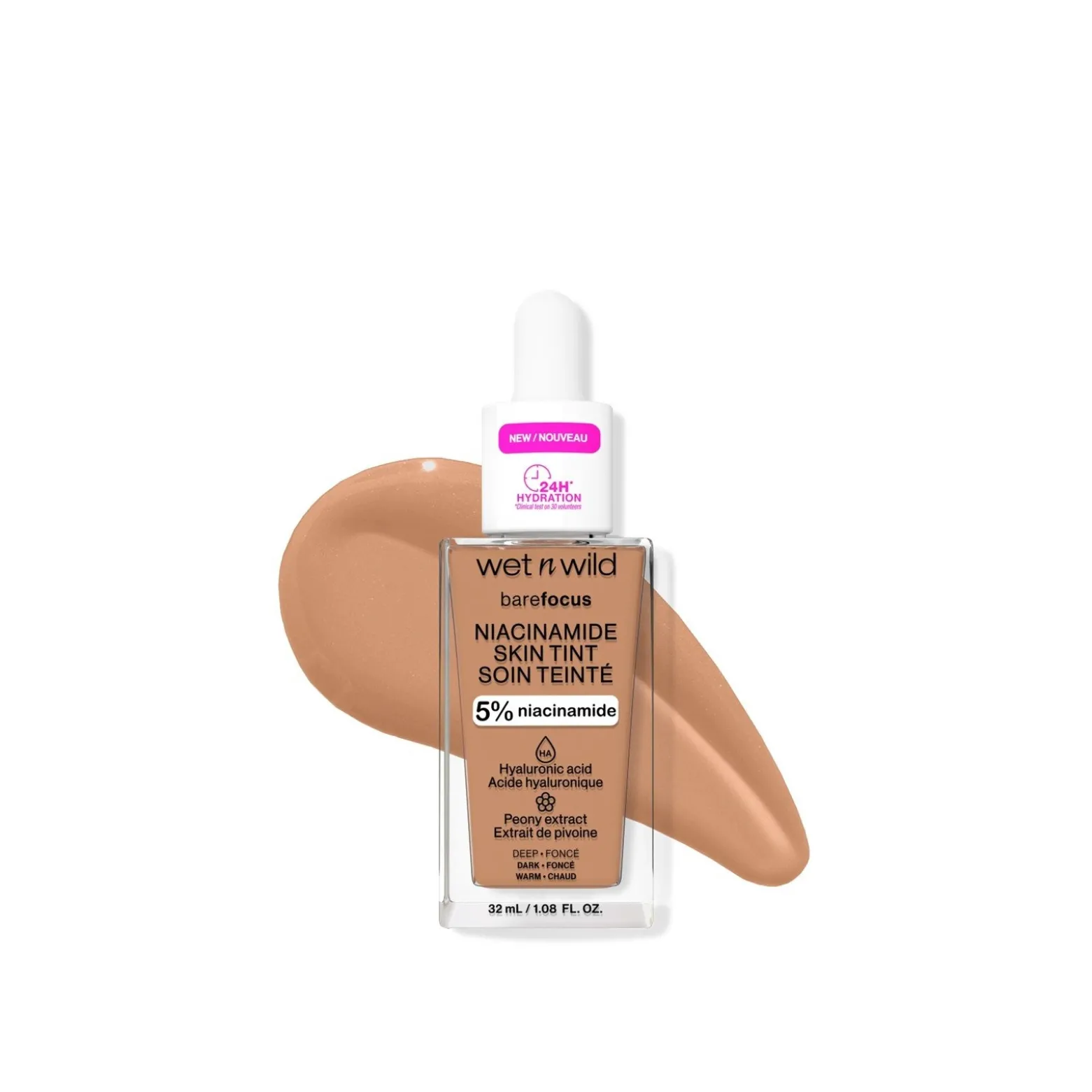 Wet n Wild Bare Focus Niacinamide Skin Tint Deep 32ml (1.08floz)