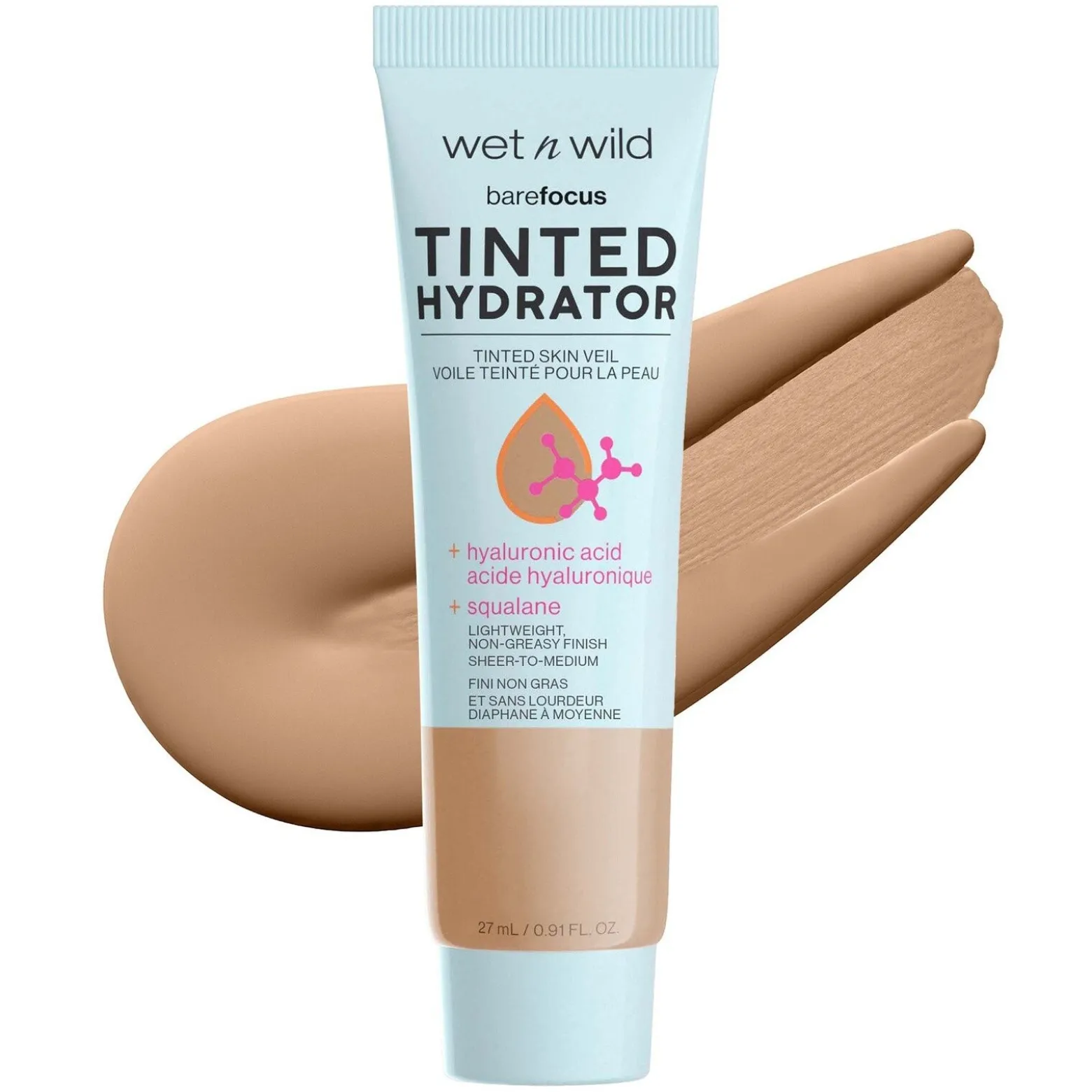 Wet n Wild Bare Focus Tinted Hydrator Tinted Skin Veil Medium Tan 27ml (0.91floz)