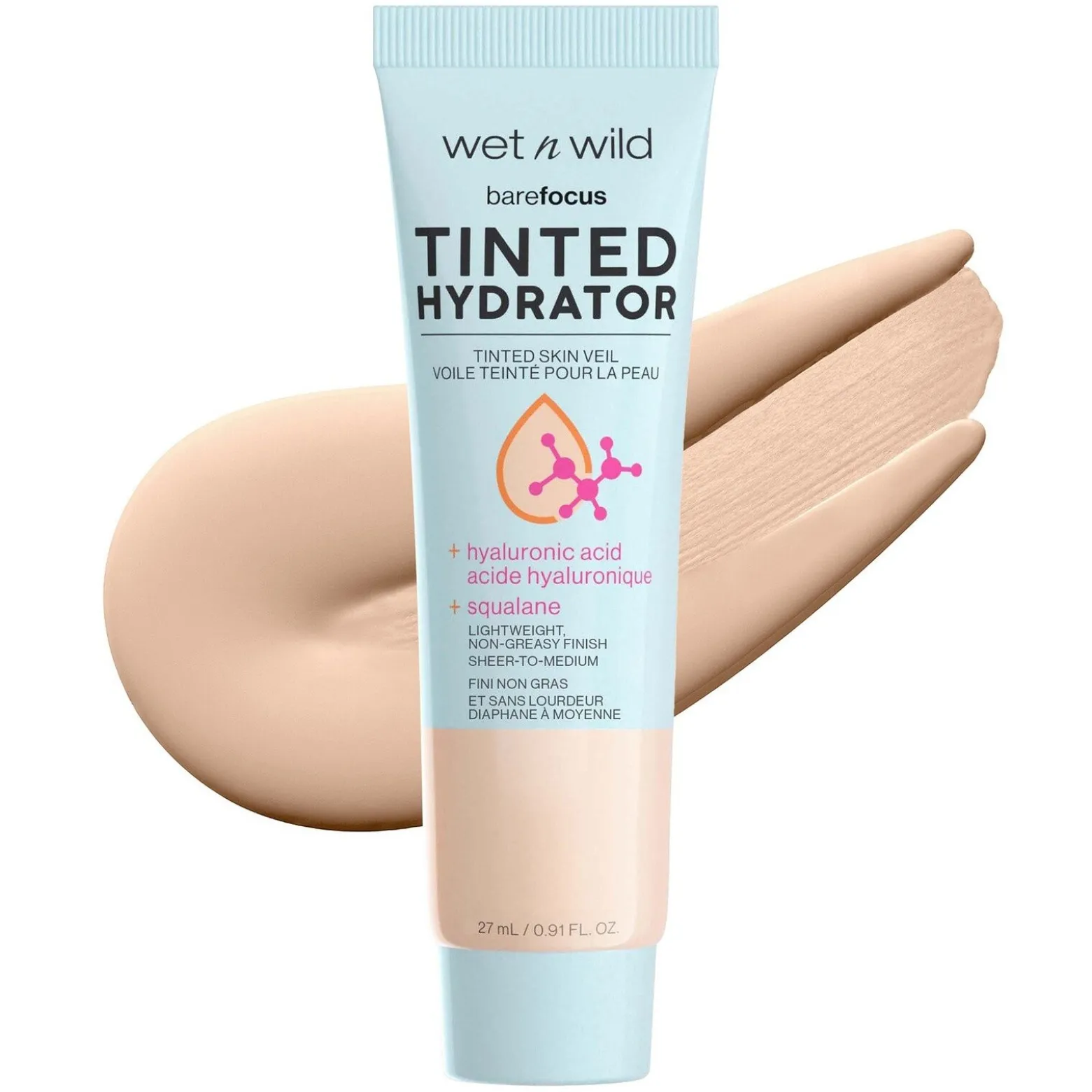 Wet n Wild Bare Focus Tinted Hydrator Tinted Skin Veil Light Medium 27ml (0.91floz)