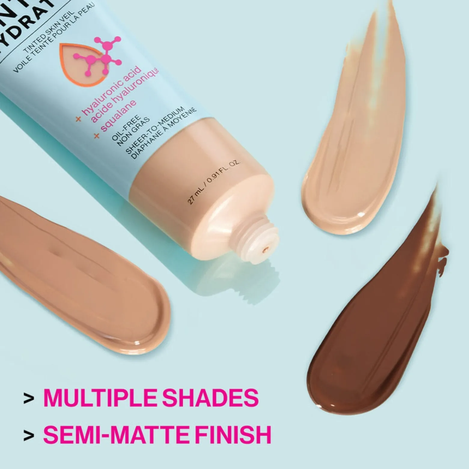 Wet n Wild Bare Focus Tinted Hydrator Tinted Skin Veil Light Medium 27ml (0.91floz)