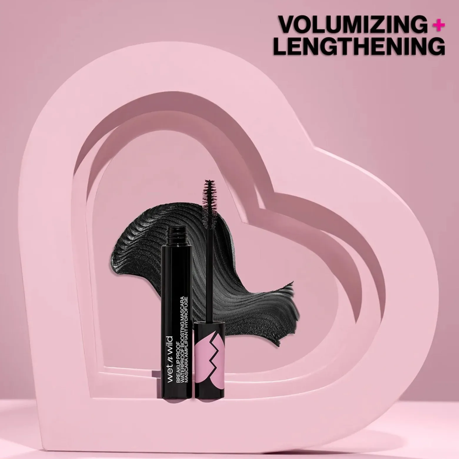 Wet n Wild Breakup Proof Waterproof Boosting Mascara Ultra Black 8ml (0.27floz)