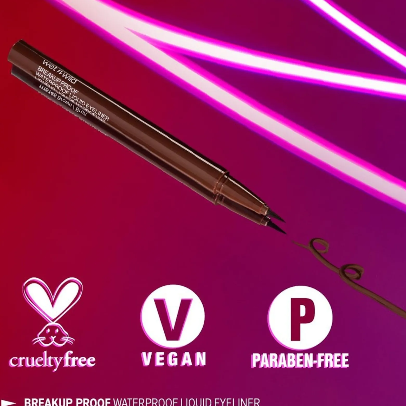 Wet n Wild Breakup Proof Waterproof Liquid Eyeliner Brown 0.5ml (0.017floz)