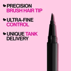 Wet n Wild Breakup Proof Waterproof Liquid Eyeliner Ultra Black 0.9ml (0.03floz)