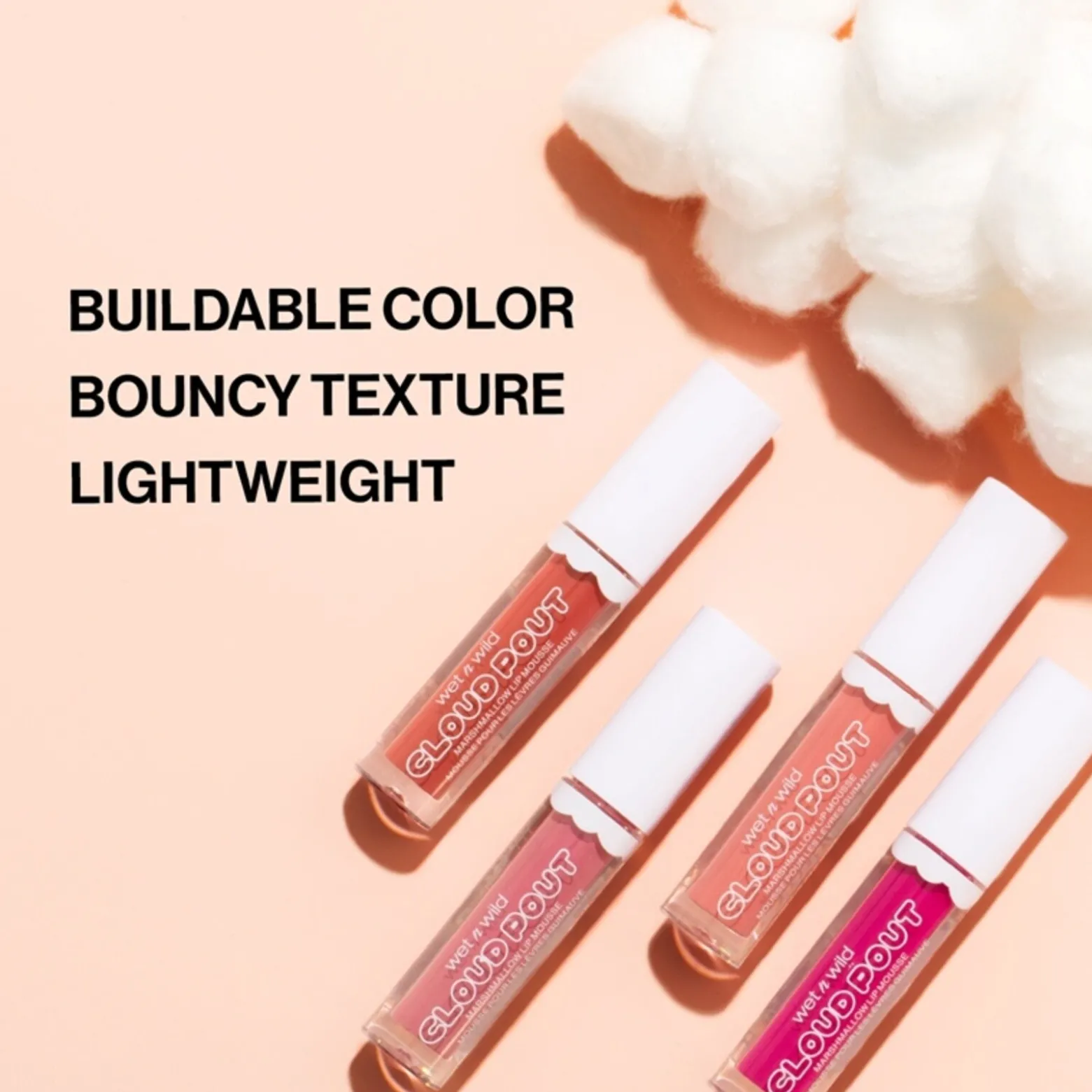 Wet n Wild Cloud Pout Marshmallow Lip Mousse Cloud Chaser 3ml (0.10floz)