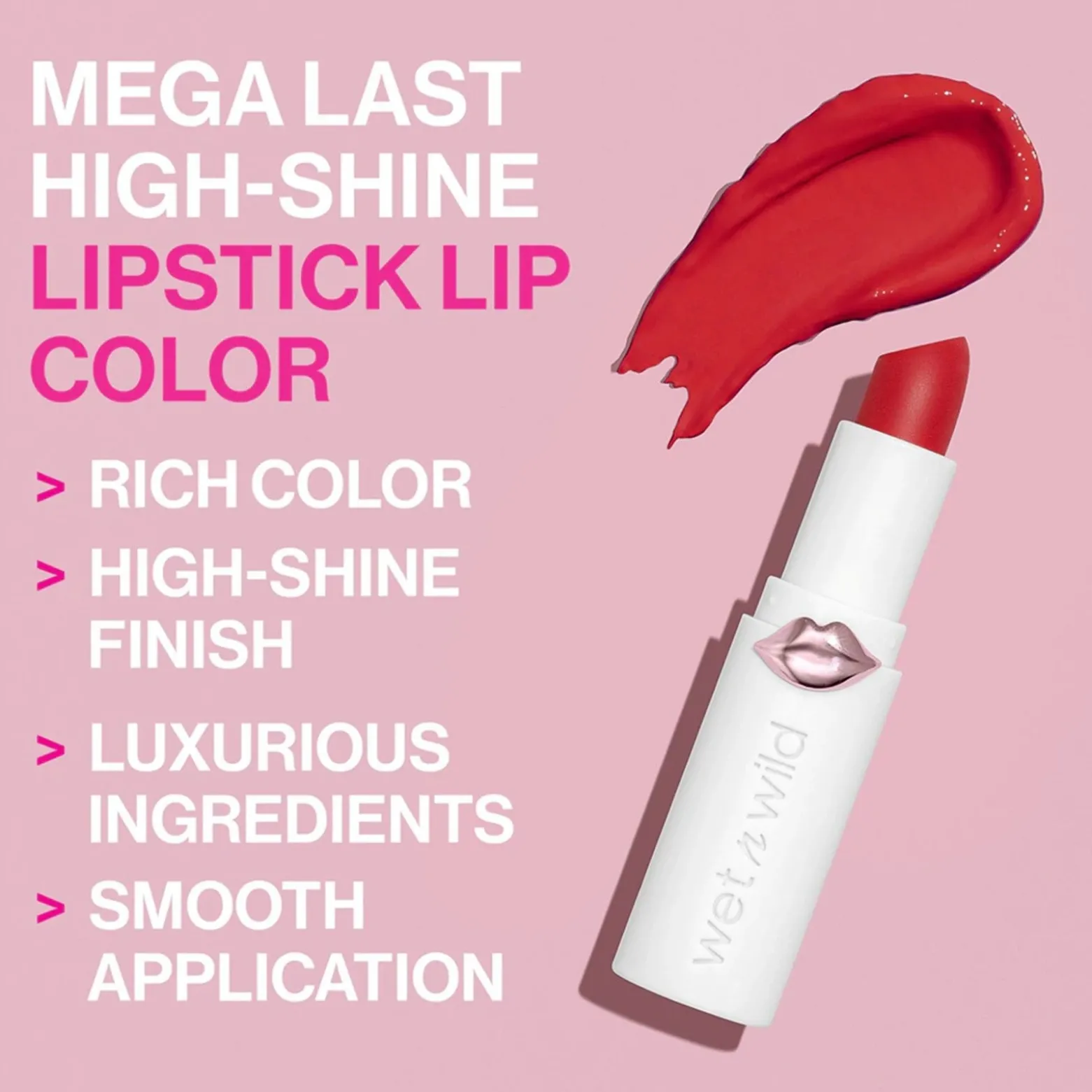 Wet n Wild Mega Last High-Shine Lip Color Fire-Fighting 3.3g (0.11oz)